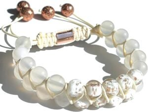 2RowGemstoneBracelet_White