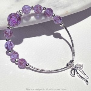 Bowknot Charm Firefly Beads Bracelet