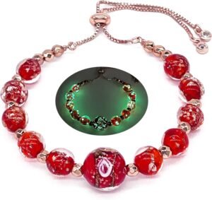 Adjustable Slider Chain Bracelet red
