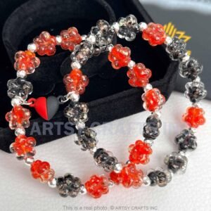 Friendship Bracelet Black+Red